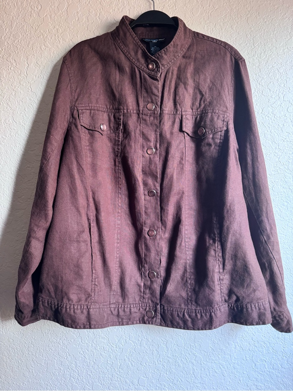 Saint Tropez West Linen Jacket — Women’s 2X